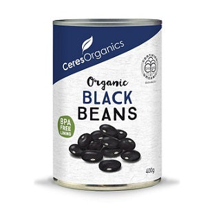 Ceres Organics Black Beans 400gm - Special 3 for $6.90