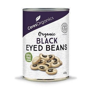 Ceres Organics Black Eyed Beans 400gm - Special 2 for $6.90