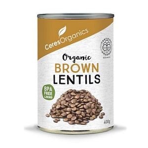 Ceres Organics Brown Lentils 400gm - Special 2 for $6.90