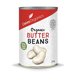 Ceres Organics Butter Beans 400gm - Special 2 for $6.90