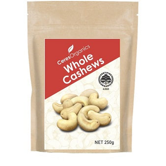 Ceres Organics Cashews RAW Whole 250g