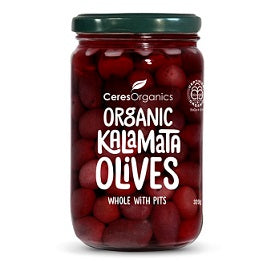 Ceres Organics  Kalamata Olives Whole w Pits 315gm