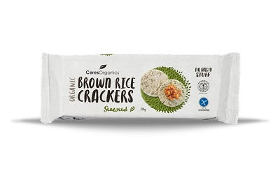 Ceres Organics Brown Rice Crackers Seaweed