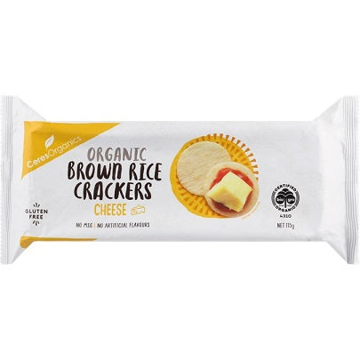 Ceres Organics Brown Rice Crackers Cheese