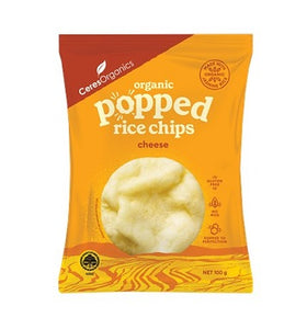 Ceres Organic Popped Rice Chips Cheese 100gm