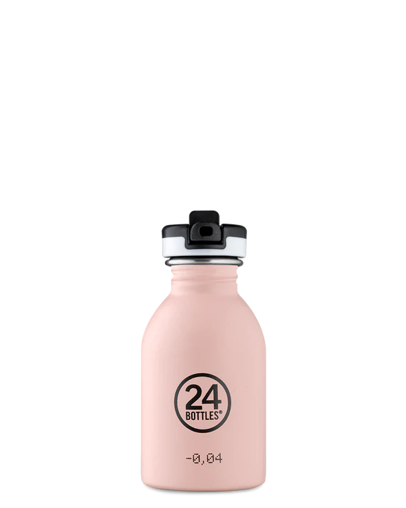 24 Bottles Clima Stainless Kids Bottles Dusky Pink 250ml - 10% off