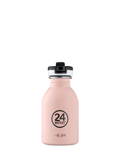 24 Bottles Clima Stainless Kids Bottles Dusky Pink 250ml