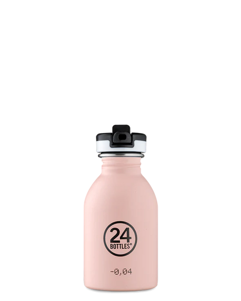 24 Bottles Clima Stainless Kids Bottles Dusky Pink 250ml - 10% off