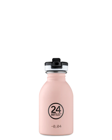 24 Bottles Clima Stainless Kids Bottles Dusky Pink 250ml