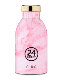 24 Bottles Clima Stainless Marble Pink 330ml - 10% off