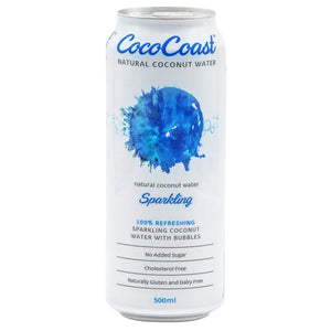 CocoCoast Sparkling Coconut Water 500ml