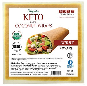 Coconut Wraps Curry 50gm (4 per pack)