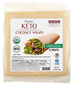 Coconut Wraps Original Keto 50gm (4 per pack)