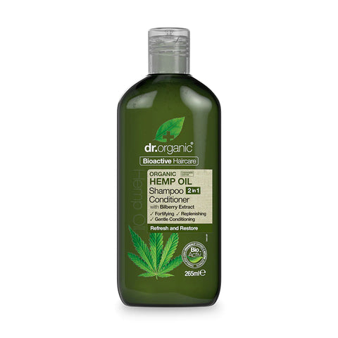 Dr. Organic Hemp Oil 2 in 1 Shampoo & Conditioner 265ml