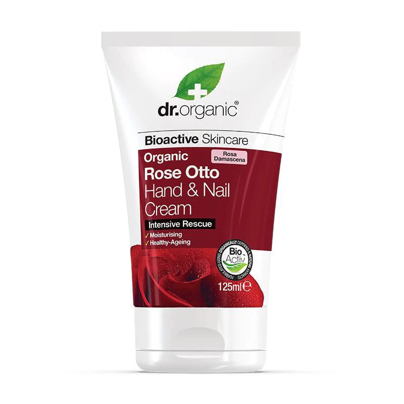 Dr. Organic Rose Otto Hand & Nail Cream 125ml