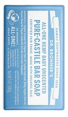Dr Bronner's All-One Hemp  Baby Unscented Pure-Castile Bar Soap