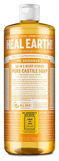 Dr. Bronner’s Citrus Orange Pure-Castile Liquid Soap 946ml - 10% Off