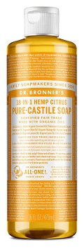 Dr. Bronner's 18-in-1 Hemp Citrus Pure-Castile Liquid Soap 473ml