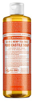 Dr. Bronner's 18-in-1 Hemp Tea Tree Pure-Castile Liquid Soap 473ml