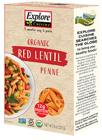 Explore Cuisine Organic Red Lentil Penne