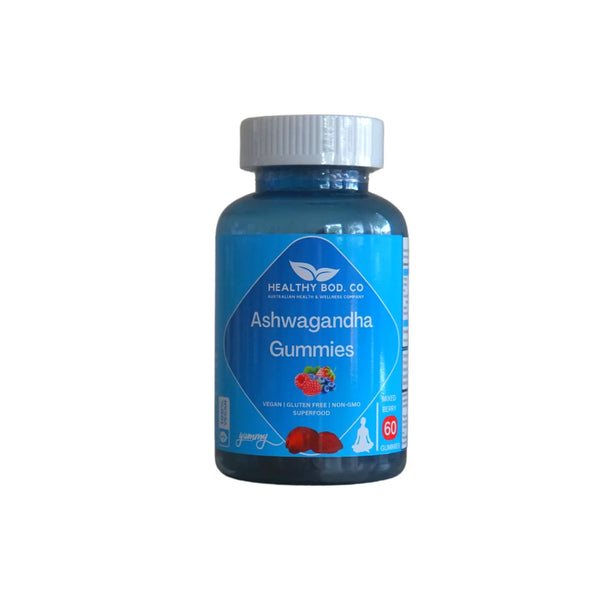 Healthy Bod Co Ashwagandha Gummies 60 per bottle | SuperFood Gummies