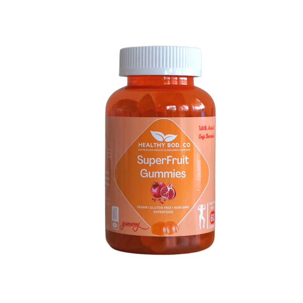 Healthy Bod Co SuperFruit Gummies 60 per bottle | SuperFood Gummies