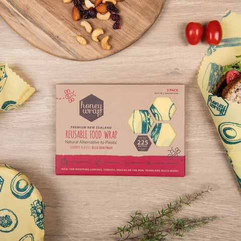 Honey Wrap Beeswax Wrap - 3 pack