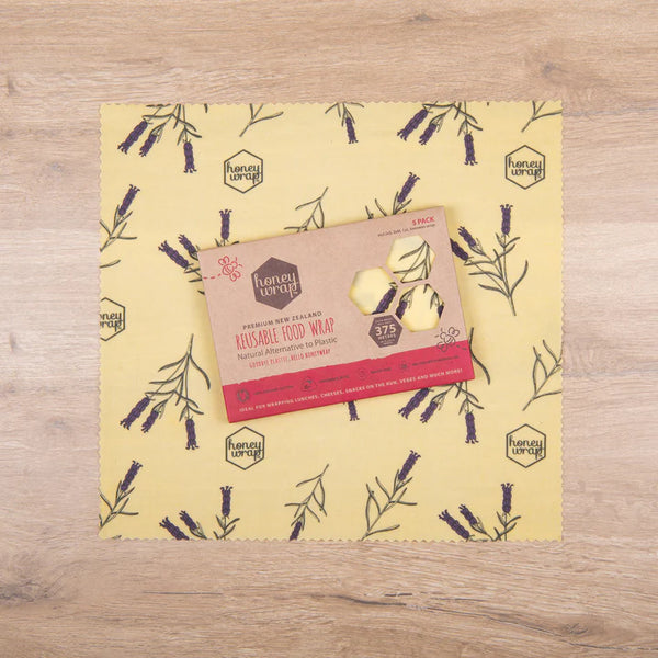 Honey Wrap Beeswax Wrap - 5 pack