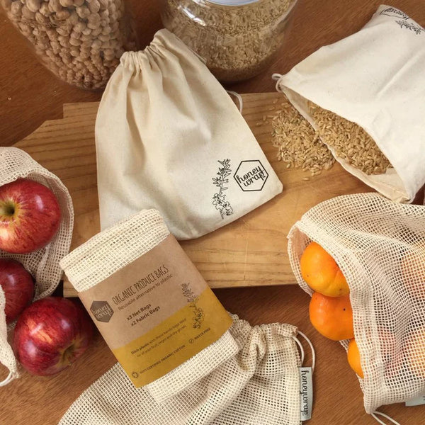 Honeywrap Five Pack of Organic Produce & Bulk Bin Bags