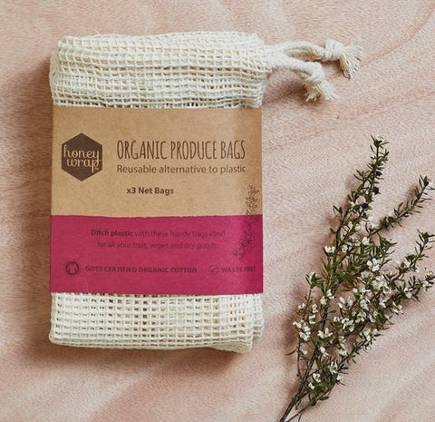 Honeywrap Three Pack of Organic Produce Bags