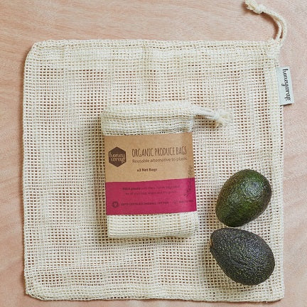 Honeywrap Three Pack of Organic Produce Bags