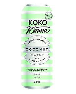 Koko & Karma Coconut Water Sparkling Hemp 250ml