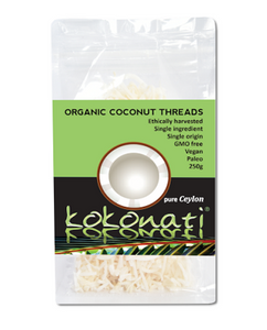 Kokonati Organic Desiccated Threads 250gm