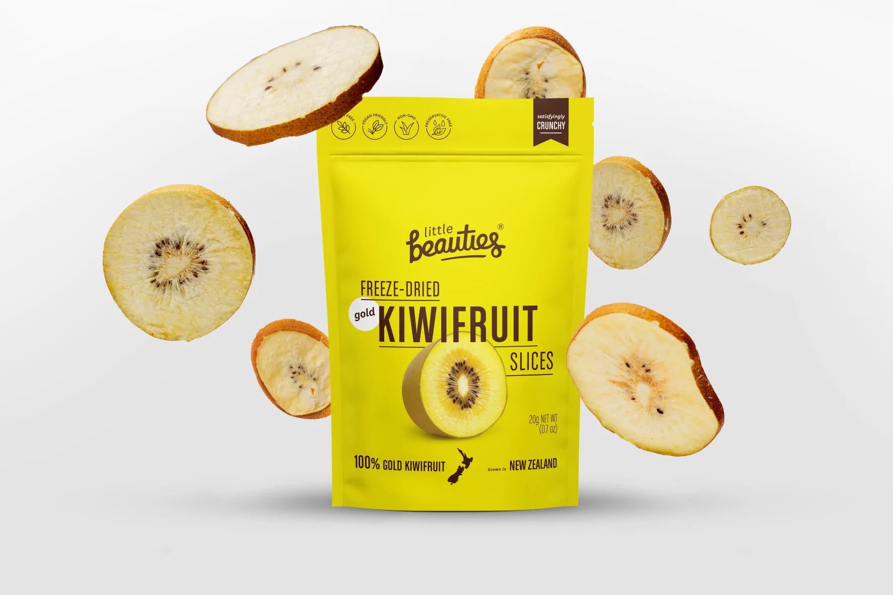 Little Beauties Crunchy Gold Kiwifruit Slices 20gm