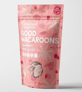Little Bird GOOD MACAROONS - STRAWBERRY + WHITE CACAO - Special 20% off