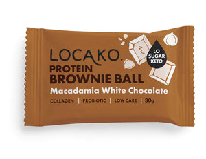 Locako Protein Brownie Balls - Macadamia White Chocolate 30gm