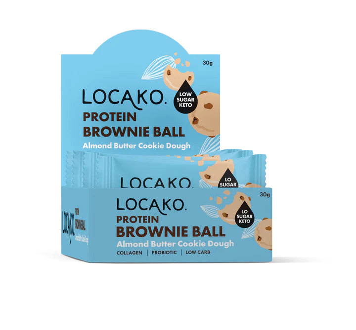 Locako Protein Brownie Balls - Almond Butter Cookie Dough 30gm x 10pcs - 15% off