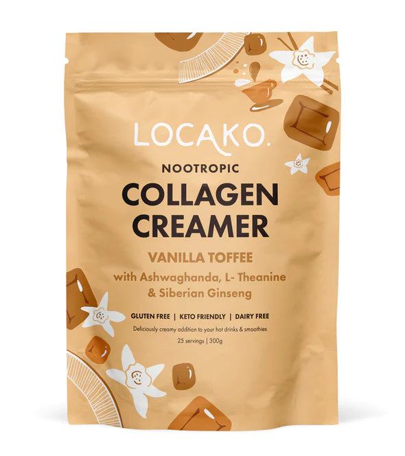 Locako Collagen Creamer - Nootropic - Vanilla Toffee 300gm