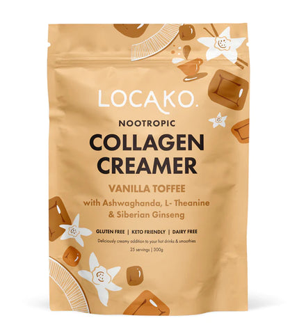 Locako Collagen Creamer - Nootropic - Vanilla Toffee 300gm