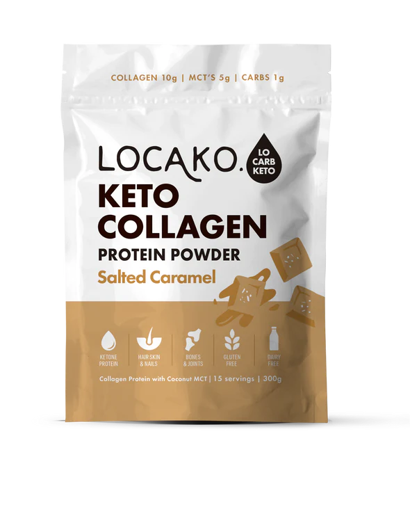 Locako Keto Collagen Protein Powder Salted Caramel 300g