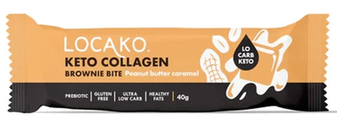 Locako Brownie Bites Peanut Butter Caramel Keto Collagen 40gm