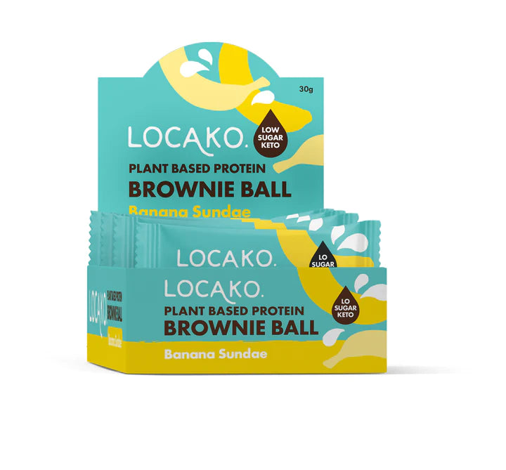 Locako Plant Based Protein Brownie Ball Banana Sundae 30gm x 10pcs - 15% off