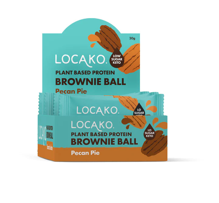 Locako Plant Based Protein Brownie Ball Pecan Pie 30gm x 10pcs - 15% off