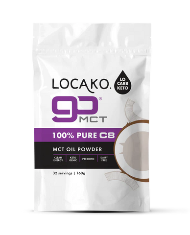 Locako MCT Oil Powder GoFat 100% Pure C8 Natural 160gm