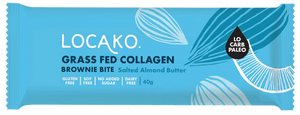 Locako Brownie Bites Grass Fed Collagen Salted Almond Butter 40gm