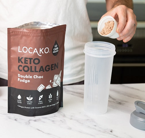 Locako Keto Collagen Double Choc Fudge 440gm