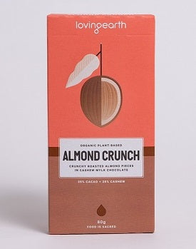Loving Earth Almond Crunch Chocolate