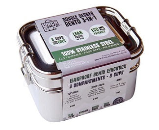 Double Decker Stainless Steel Bento Lunch Box