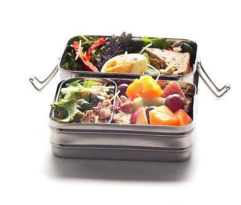 Meals In Steel Large Leakproof Rectangular Lunch Box
