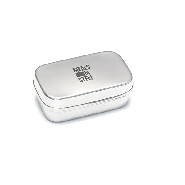 Meals In Steel Stainless Steel Small Snack Box - 10x6x4cm